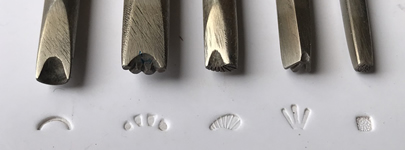 tool making hand made stamps